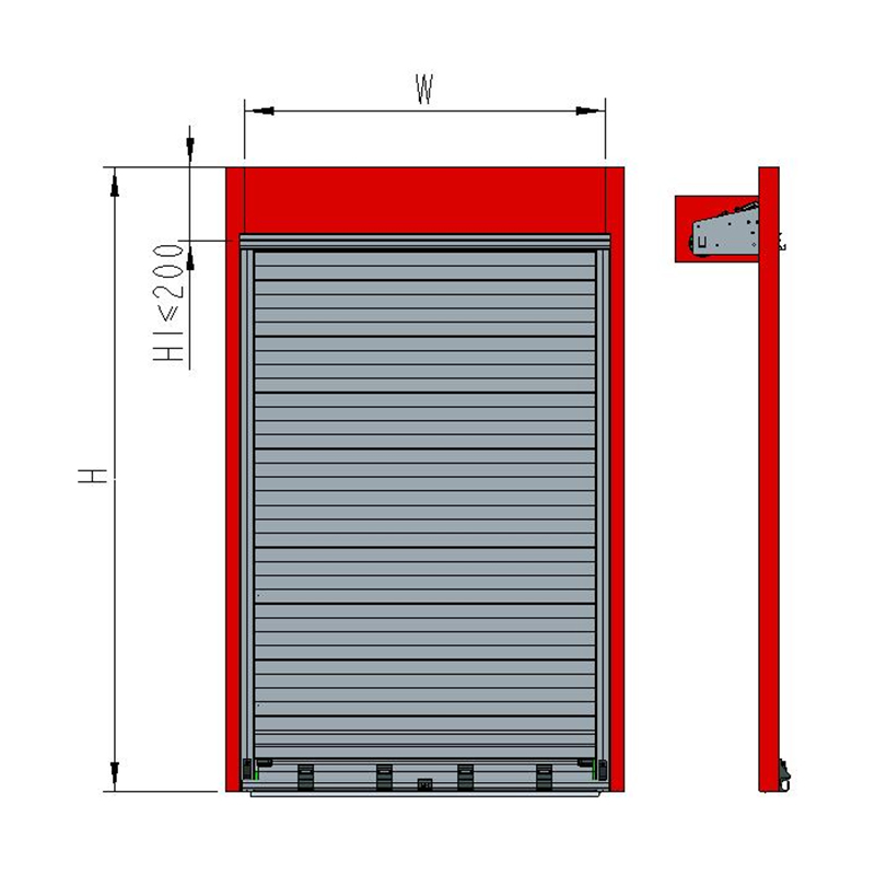 Standard Manual Specialty Vehicle Roller Shutter Standard Manual Specialty Vehicle Roller Shutter