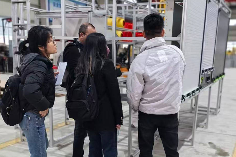 Customer visits the factory